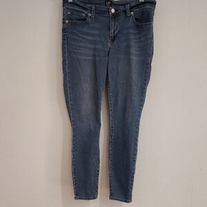 GAP Women’s Mid-Rise Skinny Jeans in Dark Blue